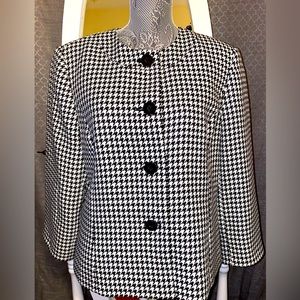 Kasper Blazer Size M Lined Rayon Business Black